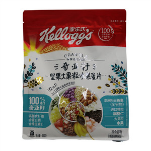 Kellogg's家乐氏奇亚籽坚果大果粒水果麦片