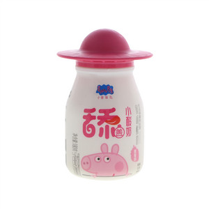 小猪佩奇舔盖小酸奶草莓味风味酸奶