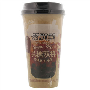 香飘飘珍珠系黑糖双拼奶茶固体饮料