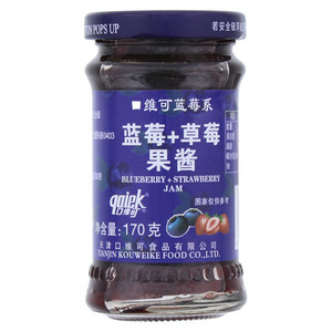qoiek 口维可蓝莓系蓝莓+草莓果酱