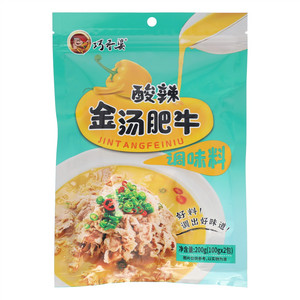 巧香婆酸辣金汤肥牛调味料