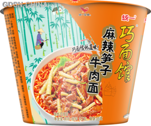 统一巧面馆麻辣笋子牛肉面