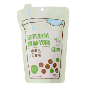 禾力友抺茶味珍珠奶茶风味软糖