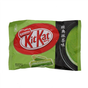 雀巢Nestle奇巧KitKat经典抹茶味威化白巧克力144克