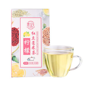 芝秀草柠檬红豆薏米茶