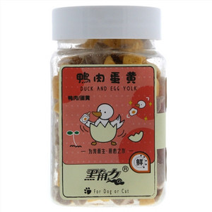 黑角力鸭肉蛋黄冻干