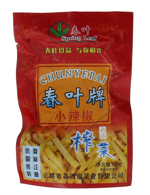 春叶小辣椒榨菜50g