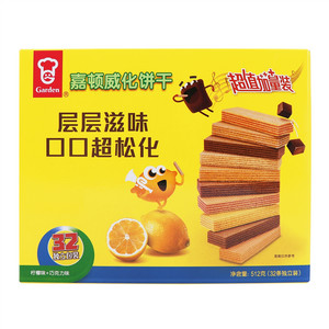 嘉顿威化饼（巧克力味+柠檬味）