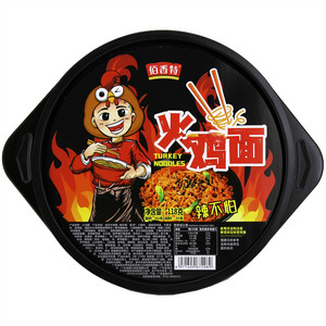 佰香特盘装火鸡面油炸方便面