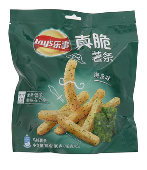 乐事真脆薯条海苔味18克*5包