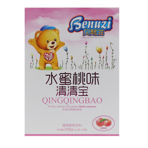  贝努滋水蜜桃味清清宝
