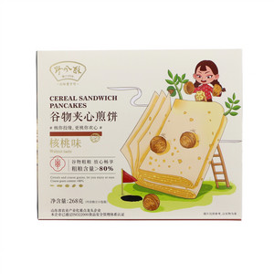 野风酥核桃味谷物夹心煎饼