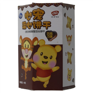 滨崎食品心宠巧克力味灌心饼干