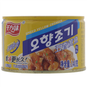 千方味五香黄鱼罐头