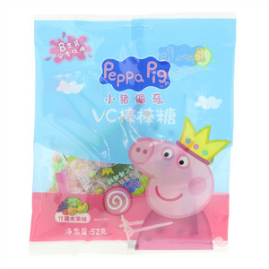 Peppa Pig小猪佩奇什锦水果味VC棒棒糖