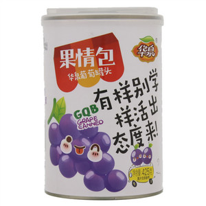华泉果情包葡萄罐头