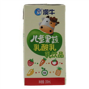 澳牛儿童果蔬乳酸乳乳饮品