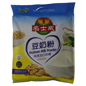 名士威未添加白砂糖豆奶粉