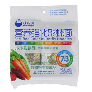 万家粮仓谷妈咪小小彩蝶面102克