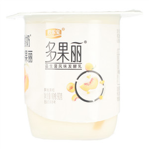 君乐宝多果丽黄桃果粒益生菌风味发酵乳