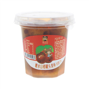 乐上口糖水山楂罐头果杯