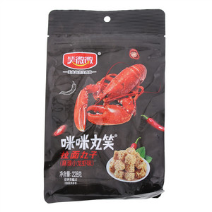 笑微微咪咪丸笑麻辣小龙虾味拉面丸子