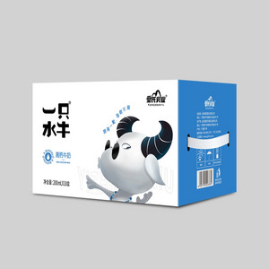 皇氏乳业一只水牛高钙牛奶