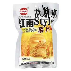 祝氏好兄弟含油性膨化食品江南style薯片
