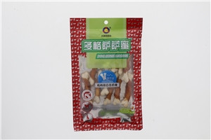 多格萨萨蜜鸡肉绕白色奶骨宠物零食
