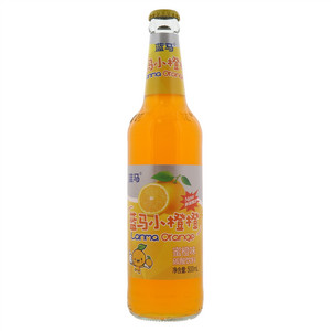 蓝马蜜橙味碳酸饮料