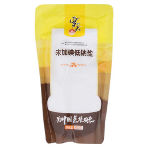 雪天未加碘低钠盐