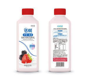 活润草莓+桑葚果粒风味发酵乳