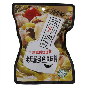 穆堂香热炒100 Stir-Fry 老坛酸菜鱼调味料（清真）