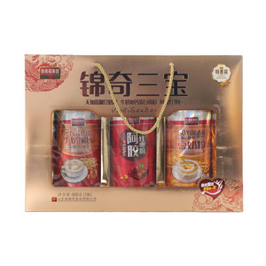 鲁南福美园锦奇三宝（无加蔗糖豆奶粉·牛奶加钙蛋白质粉·阿胶红枣粉）