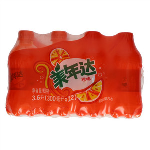 美年达橙味果味型汽水