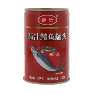 嘉贵茄汁鲭鱼罐头