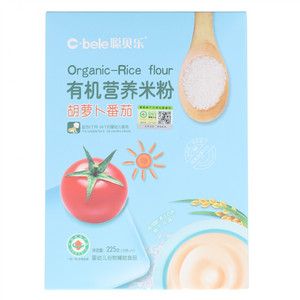 聪贝乐胡萝卜番茄有机营养米粉