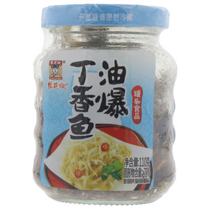 桂花嫂油爆丁香鱼罐头