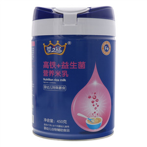 婴之冠高铁+益生菌营养米乳