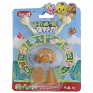 好心情萌鸡小队手指陀螺棒棒糖