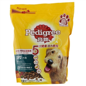 宝路牛肉口味、蔬菜及谷物配方大龄型犬粮
