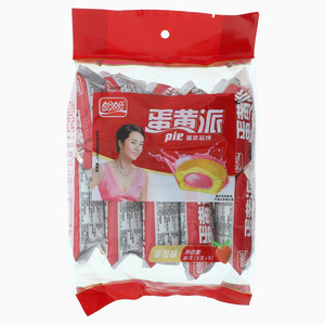 盼盼蛋类芯饼草莓味蛋黄派