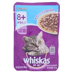 whiskas偉嘉妙鲜包海洋鱼味成猫猫粮