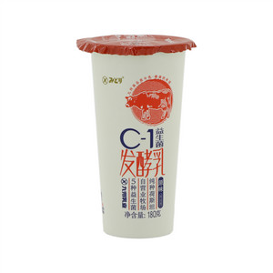 九州乳业C-1益生菌发酵乳180g酸奶纸杯