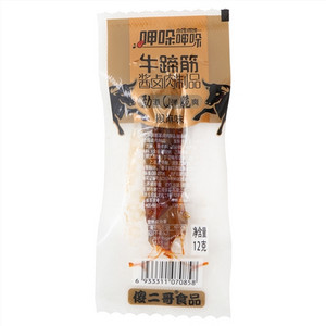 傻二哥食品呷哚呷哚椒麻味牛蹄筋酱卤肉制品