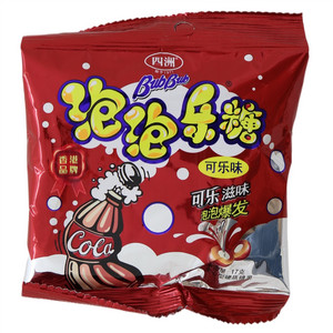 四洲可乐味泡泡乐糖