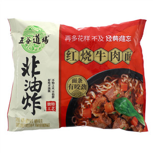 五谷道场红烧牛肉面 98克/袋