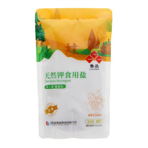 鲁晶牌加碘立袋天然钾食用盐（健康生活系列）