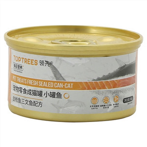 领先宠物零食成猫罐小罐鱼 金枪鱼三文鱼配方