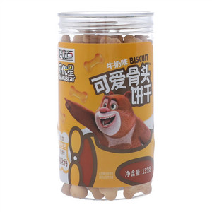 贝优星可爱骨头饼干 牛奶味